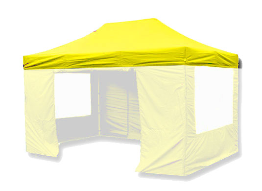 3m x 4.5m Trader-Max 30 Instant Shelter Replacement Canopy Yellow Main Image